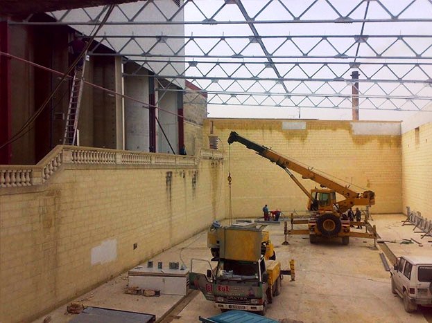 new fermentation hall in the making