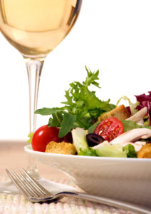 Salad and Wine